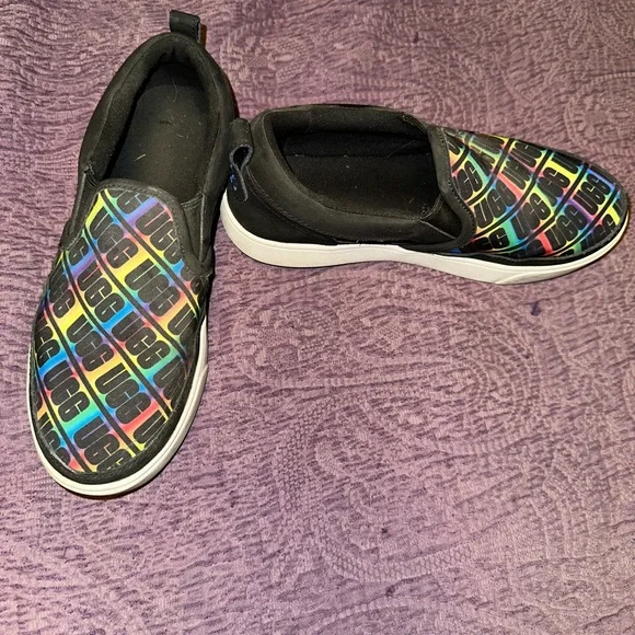 UGG Black Sneakers with Woven Design - Picture 4 of 9